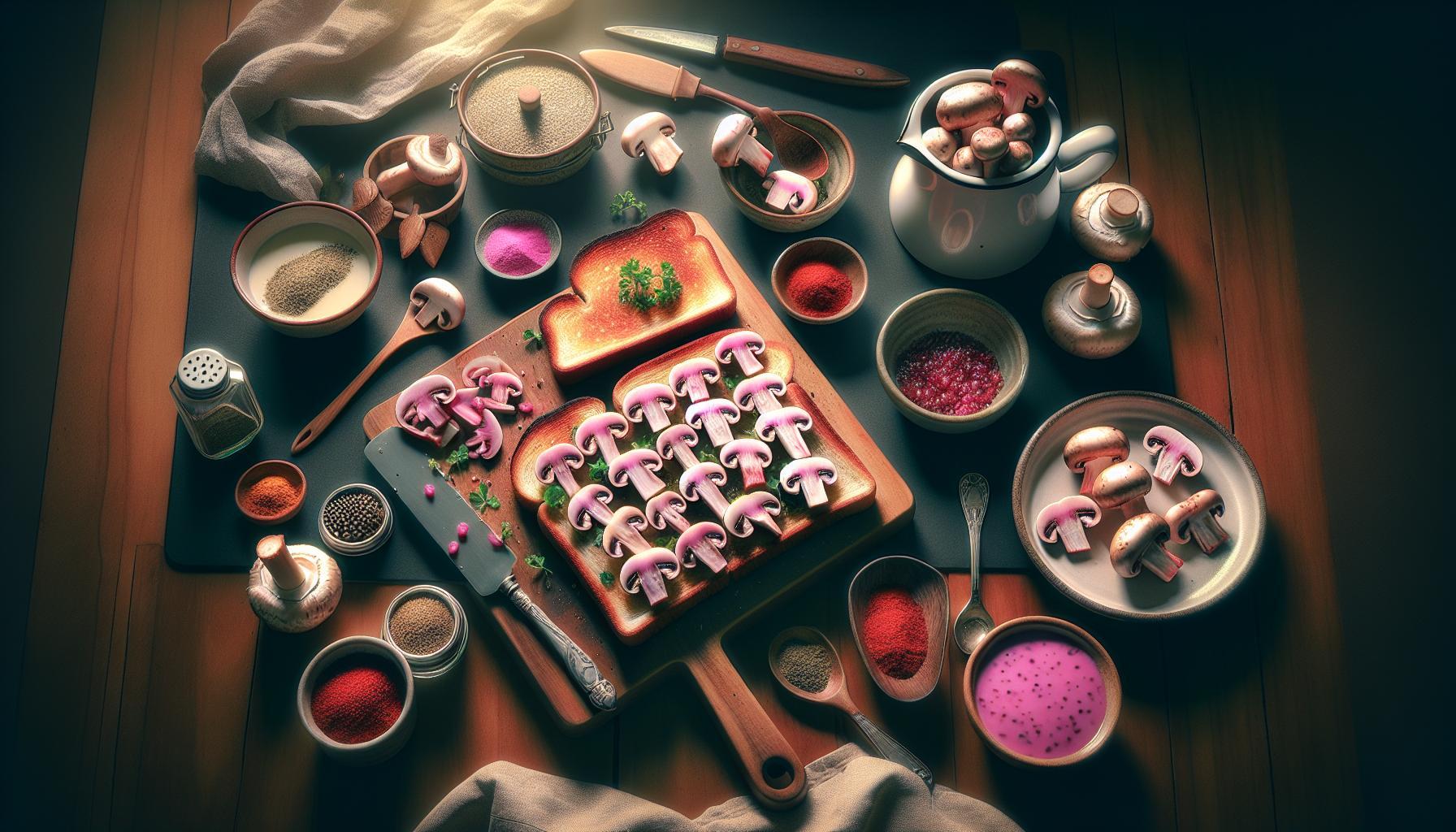 Pikantní topinka s hlívou – Hlíva růžová recept